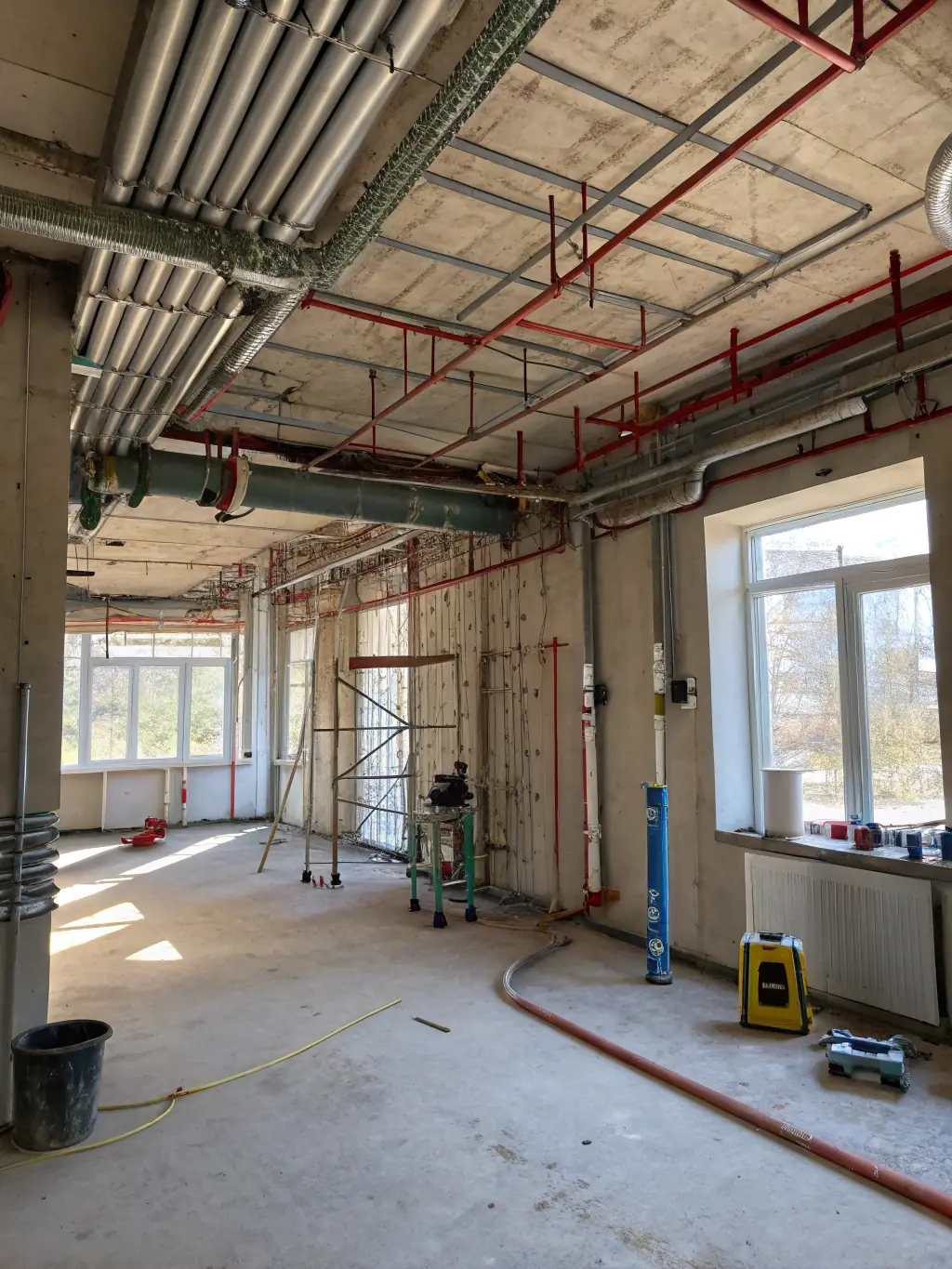 A newly constructed home in Colorado with exposed electrical wiring before drywall installation, showcasing T&G Electric LLC's expertise in new construction electrical services.